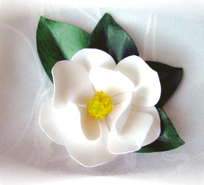 White Magnolia Pin White Magnolia Pin