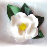 White Magnolia Pin