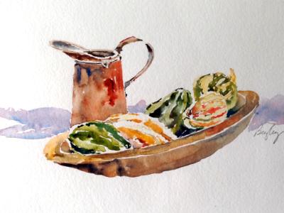 Ornamental Gourds Still Life