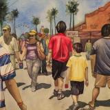 Walking the Midway (watercolor)