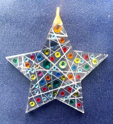 VIBRANT STAR Crystal Ornament