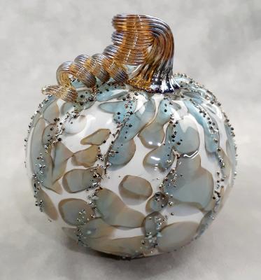 #09222535 Pumpkin Lg 5'' to 6'' Silvered $65.00