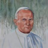 Portrait of Pope JOHN PAUL II, 80cm X 60cm, 2015