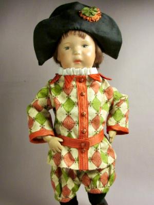 Harlequin Costume For 14" Schoenhut