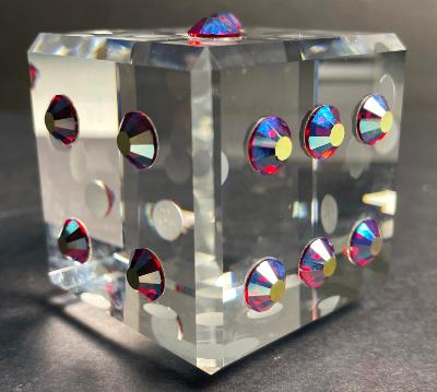LUCKY DICE Cube Paperweight LUCKY DICE Cube Paperweight
