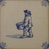 Delft Tile Series - 17th C Market's Man - SOLD