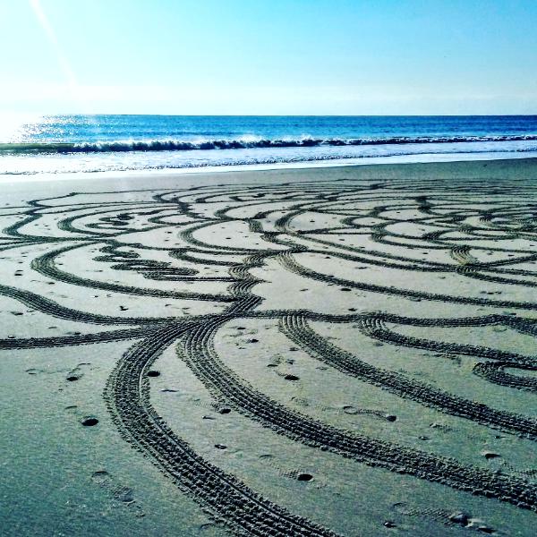 large scale sand mandala