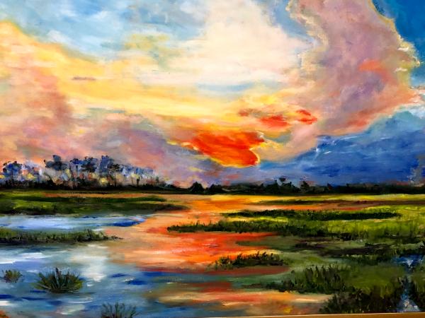 Sunset on the marsh