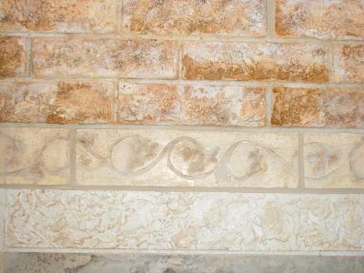 Faux brick and stone