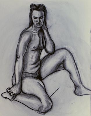 Sonia, Seated Nude