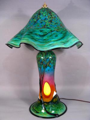 Setting Sun Landscape/3-D tree Lamp #-10-10-11-01 Setting Sun Landscape/3-D tree Lamp #-10-10-11-01
