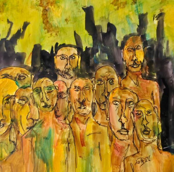 City's turned black, people turned numb. 