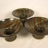 120508.IJK Flower Vases with Multiple Glazes