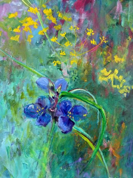 Golden Alexanders and Spiderwort