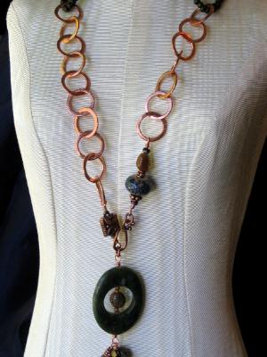 Mixed Greens and Copper Lariat Mixed Greens and Copper Lariat