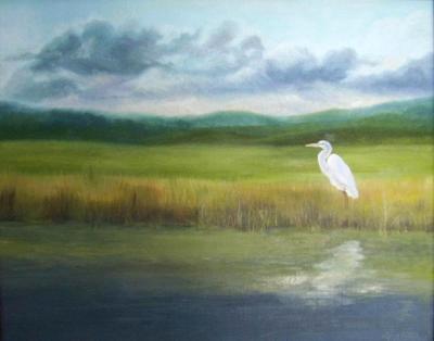 Snowy Egret on The Marsh