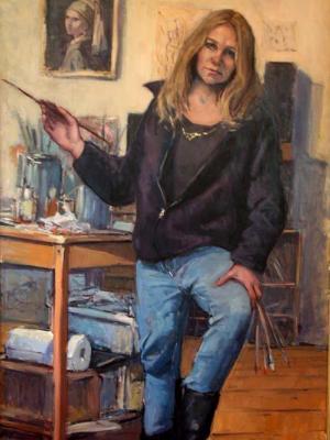 Self Portrait from Last Winter 40x60" oil Self Portrait from Last Winter 40x60" oil
