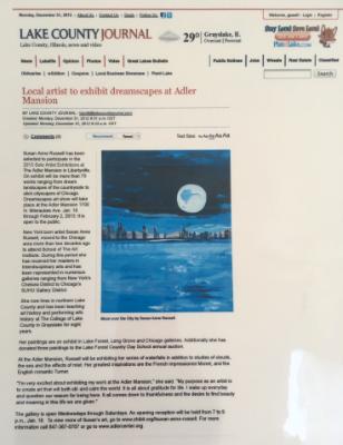 Lake County Journal 2012.Moon over city- Dreamscapes Lake County Journal 2012.Moon over city- Dreamscapes