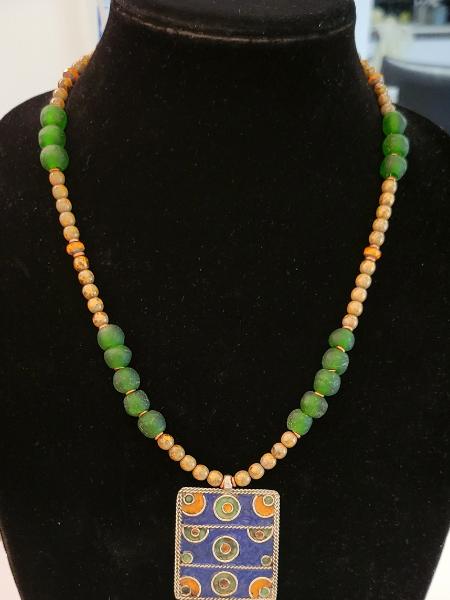 African glass with assorted variety beads