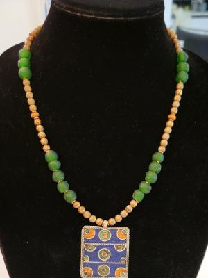 African glass with assorted variety beads