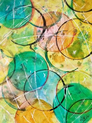 A confluence of circles. A confluence of circles.