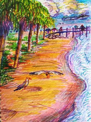 Beach Scene Beach Scene