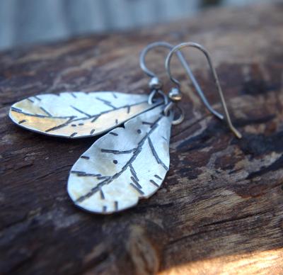 *SOLD OUT*Sterling silver autumn leaves earrings *SOLD OUT*Sterling silver autumn leaves earrings