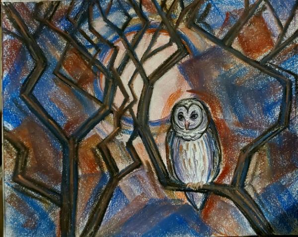 Owl in Moonlight