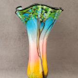#08172305 sunset vase 15''Hx9.5''W $280