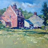 Cheney Manor cottages, springtime