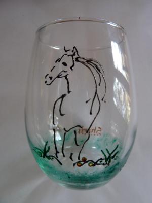 Running Horse with Swarovski Crystals