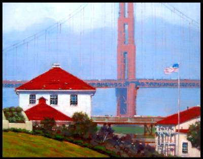 14x18.Fog Off The Presidio 14x18.Fog Off The Presidio