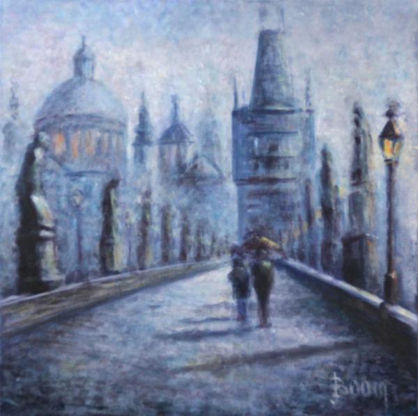 Wet Day on the Charles Bridge SOLD