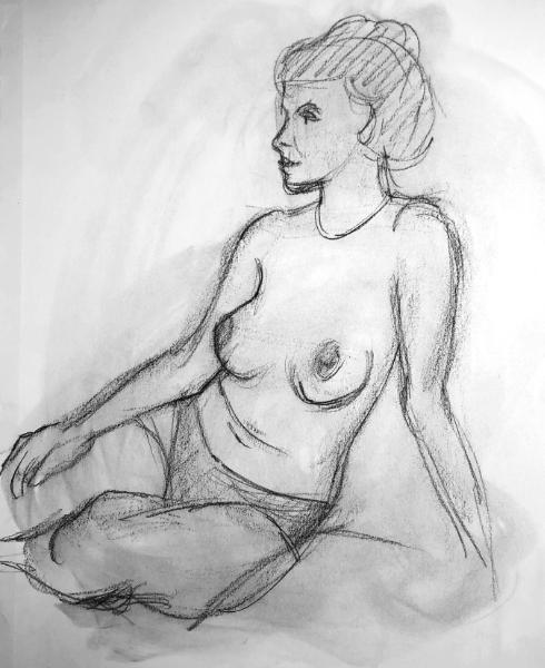 Sosha, Seated Nude
