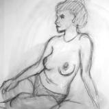 Sosha, Seated Nude