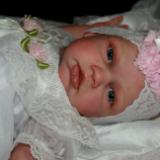 Reborn Baby girl  23" ~ Kylie Strydom wearing Beautiful Christening Gown ~ ADOPTED/SOLD