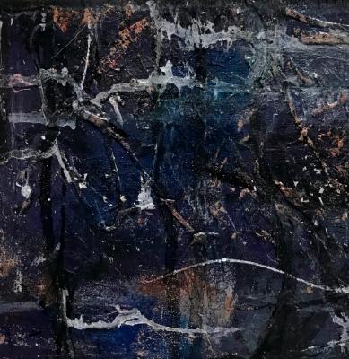 Matted Mini Abstract #34 (Nocturnal Series 29-38) Matted Mini Abstract #34 (Nocturnal Series 29-38)