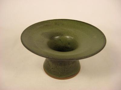 120321.K Flower Vase with Matte Green Glaze 120321.K Flower Vase with Matte Green Glaze