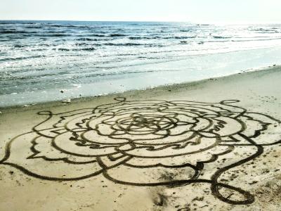 large scale sand mandala