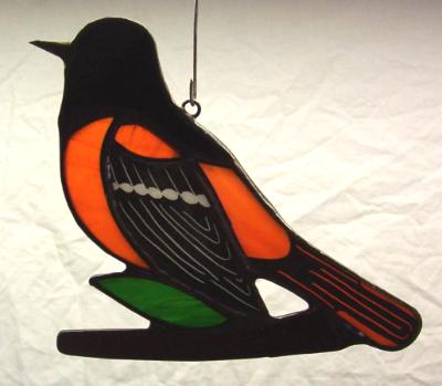 Baltimore Oriole Suncatcher Baltimore Oriole Suncatcher