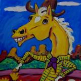 Happy Palomino Cowboy