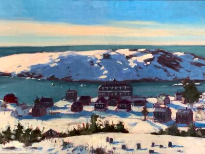View from the Lighthouse Winter 20x40" oil View from the Lighthouse Winter 20x40" oil