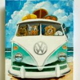 BUSLOAD OF DOGS GO TO THE BEACH