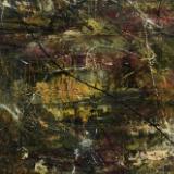 Matted Mini Abstract #19 (Olive Series 19-28)