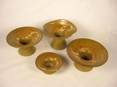 120321.BCDF Four Shino Flower Vases 120321.BCDF Four Shino Flower Vases