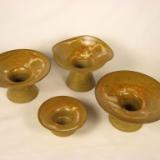 120321.BCDF Four Shino Flower Vases