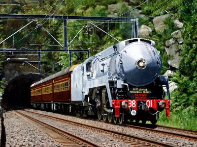 Locomotive 3801 at Helensburgh
