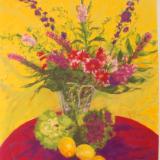 #111 Purple flowers with lemons