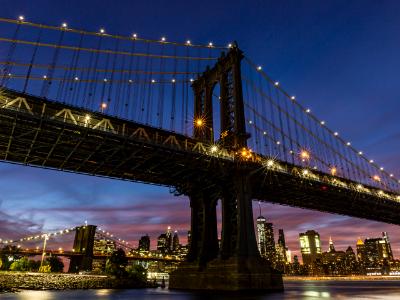 Manhattan Bridge Night Manhattan Bridge Night