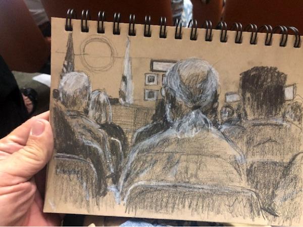 Jury Duty Court Sketch